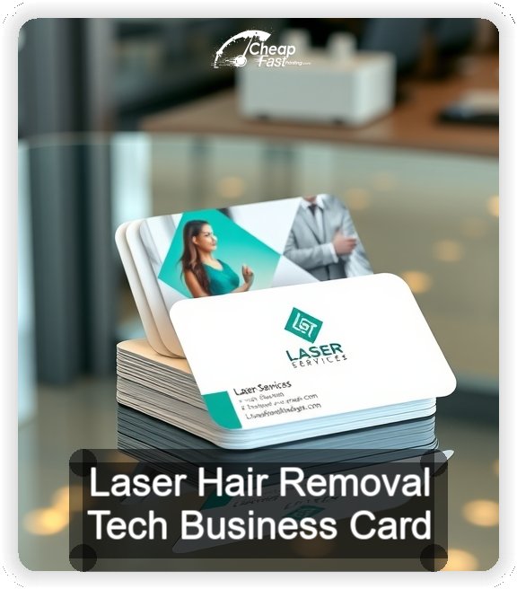 Laser Hair Removal Tech business card design sample