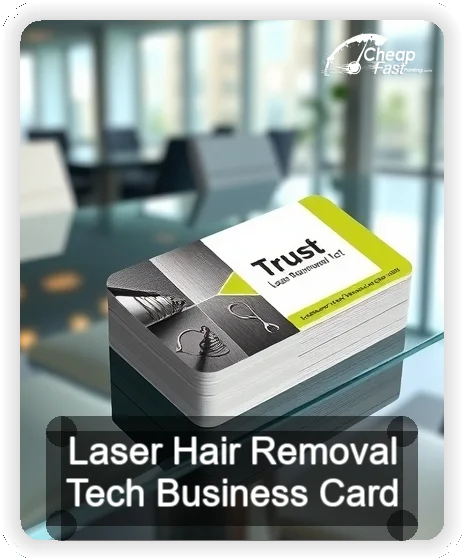 Laser Hair Removal Tech business card design sample