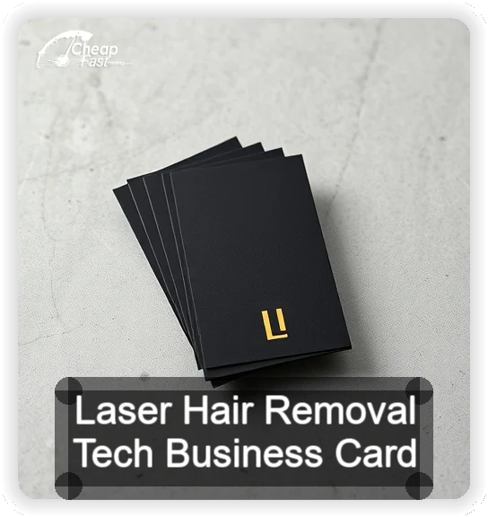 Laser Hair Removal Tech business card design sample
