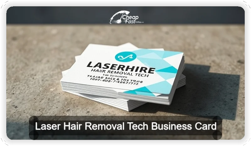 Laser Hair Removal Tech business card design sample