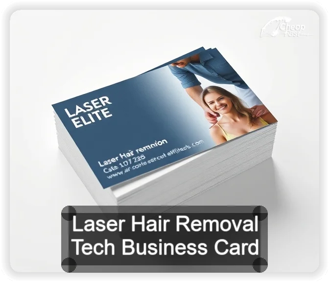 Laser Hair Removal Tech business card design sample