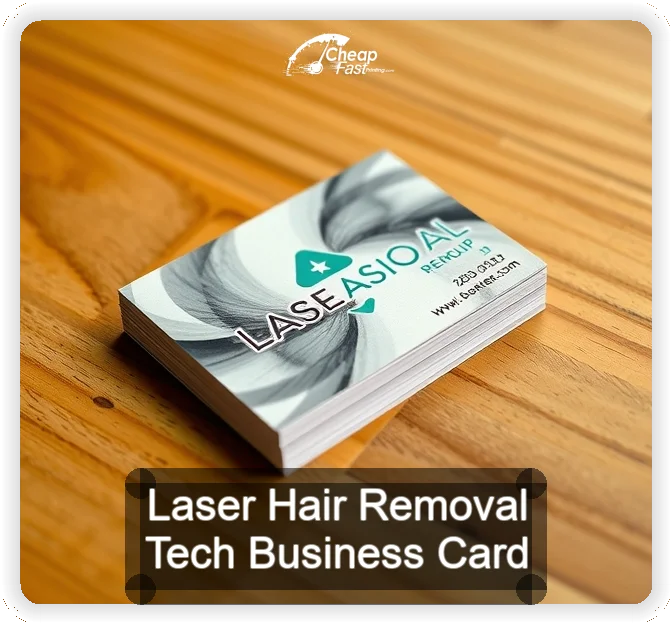 Laser Hair Removal Tech business card design sample
