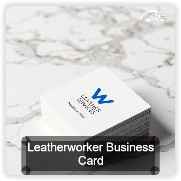 Leatherworker business card design sample