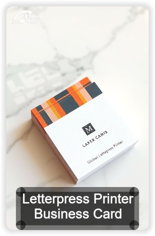 Letterpress Printer business card design sample