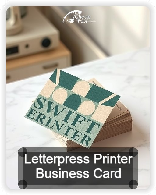 Letterpress Printer business card design sample
