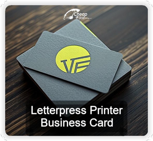 Letterpress Printer business card design sample