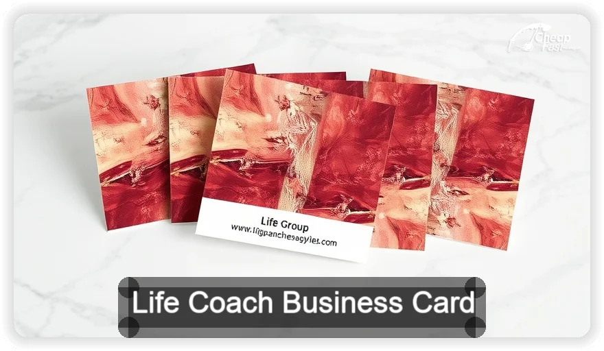 Life Coach business card design sample