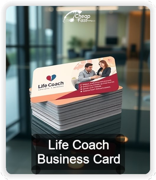 Life Coach business card design sample
