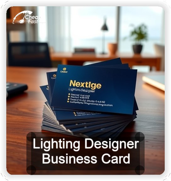 Lighting Designer business card design sample