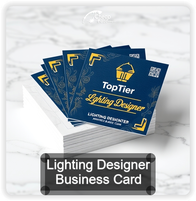 Lighting Designer business card design sample