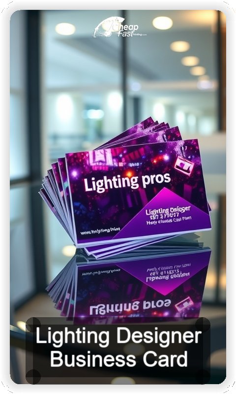 Lighting Designer business card design sample