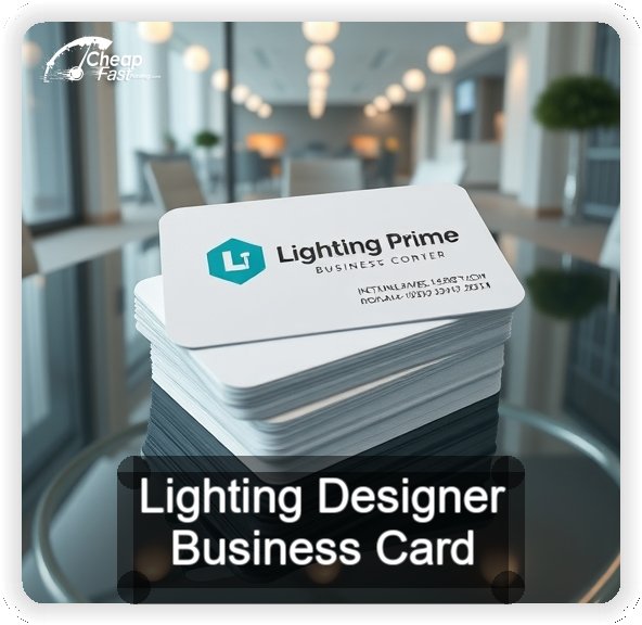 Lighting Designer business card design sample