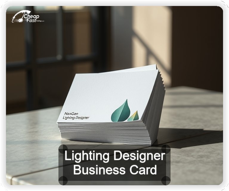 Lighting Designer business card design sample