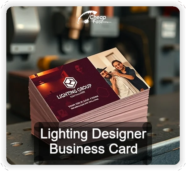 Lighting Designer business card design sample
