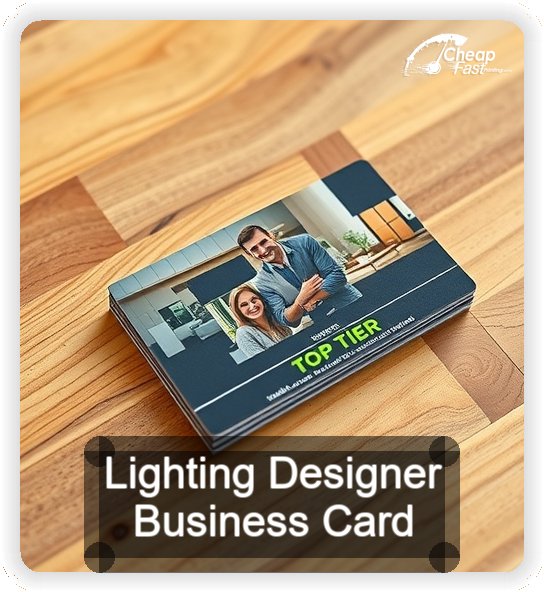 Lighting Designer business card design sample