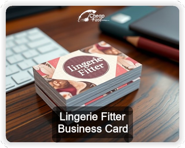 Lingerie Fitter business card design sample