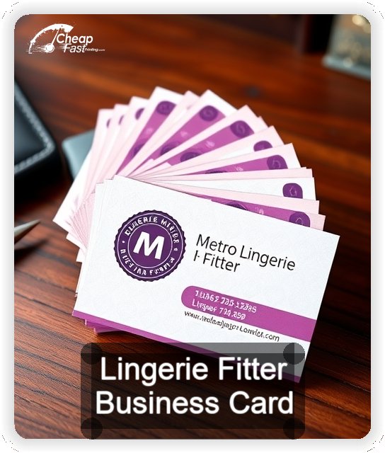 Lingerie Fitter business card design sample