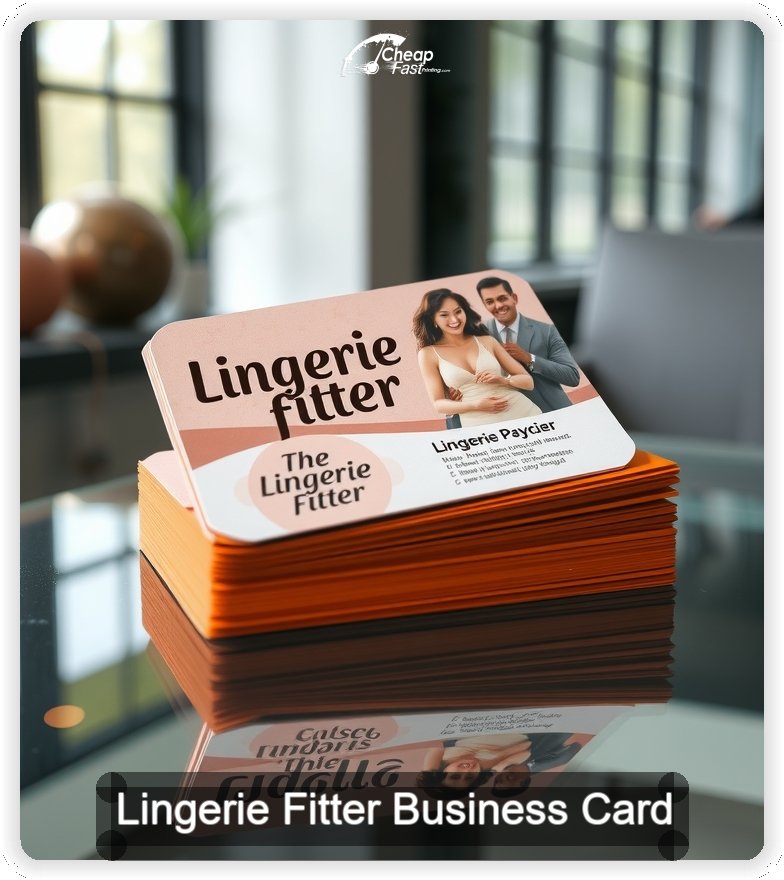 Lingerie Fitter business card design sample
