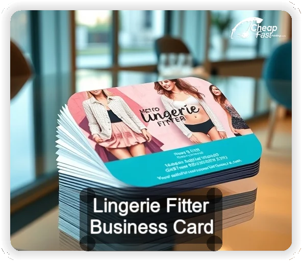 Lingerie Fitter business card design sample