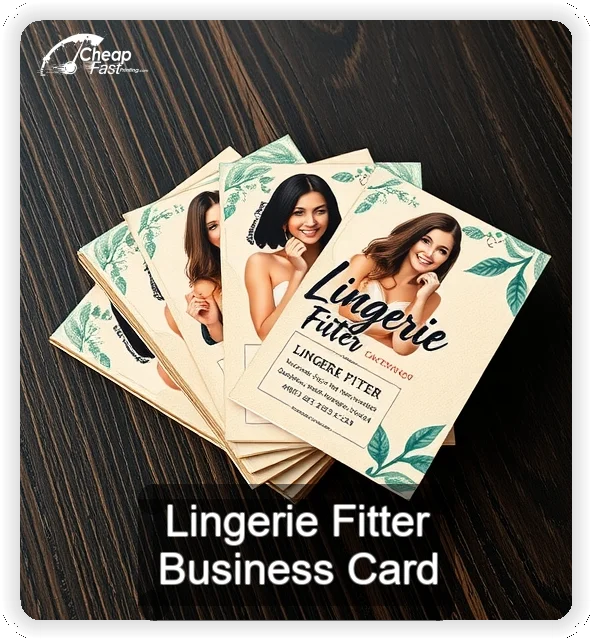 Lingerie Fitter business card design sample