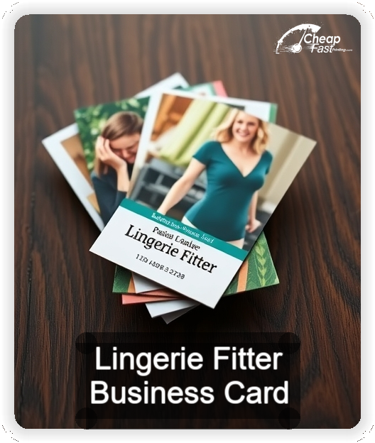Lingerie Fitter business card design sample