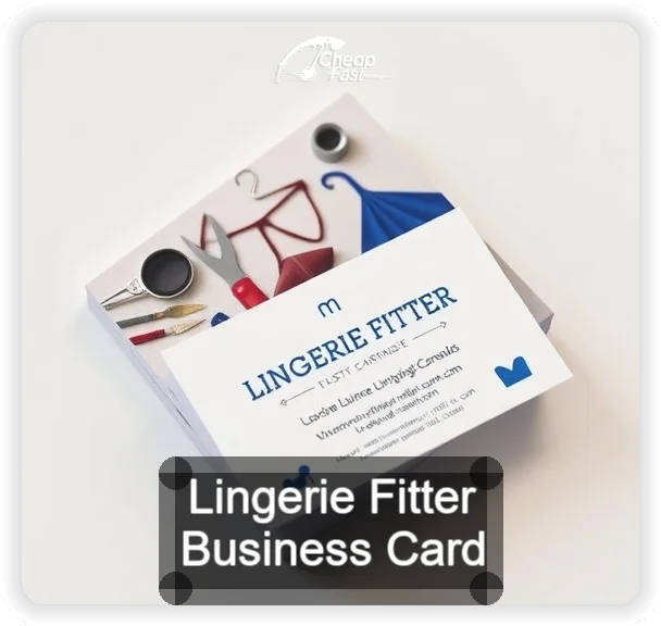 Lingerie Fitter business card design sample