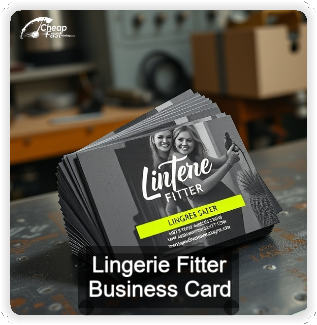 Lingerie Fitter business card design sample