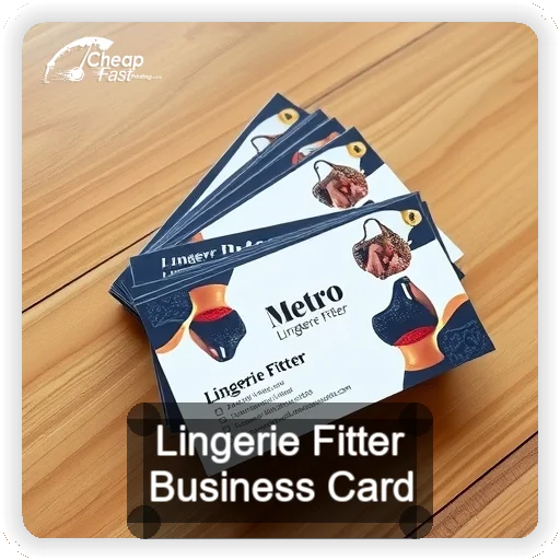 Lingerie Fitter business card design sample