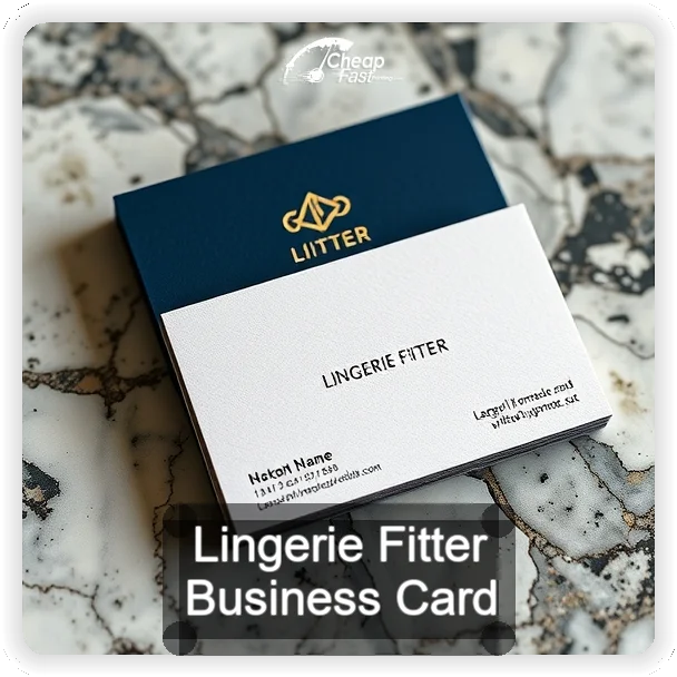 Lingerie Fitter business card design sample