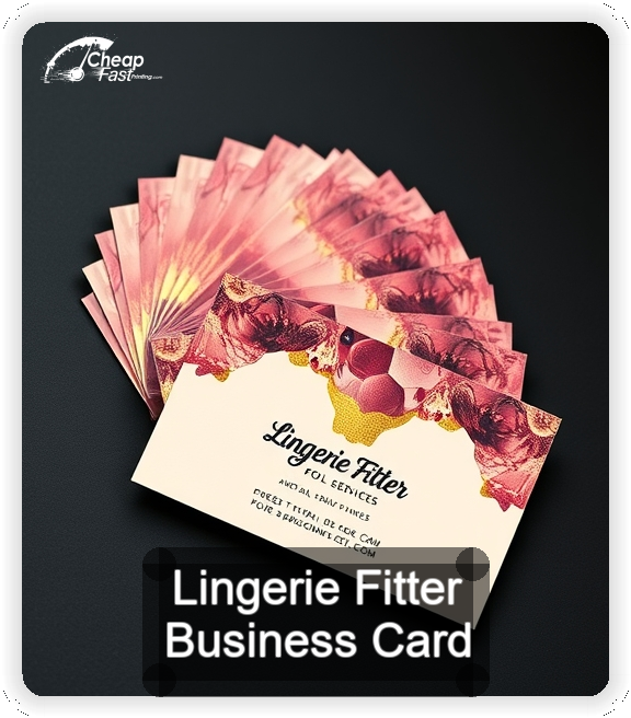 Lingerie Fitter business card design sample