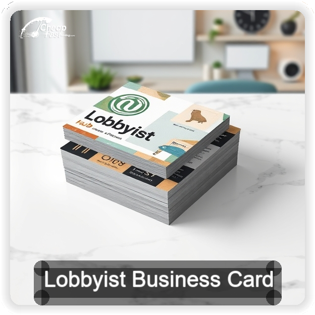 Lobbyist business card design sample