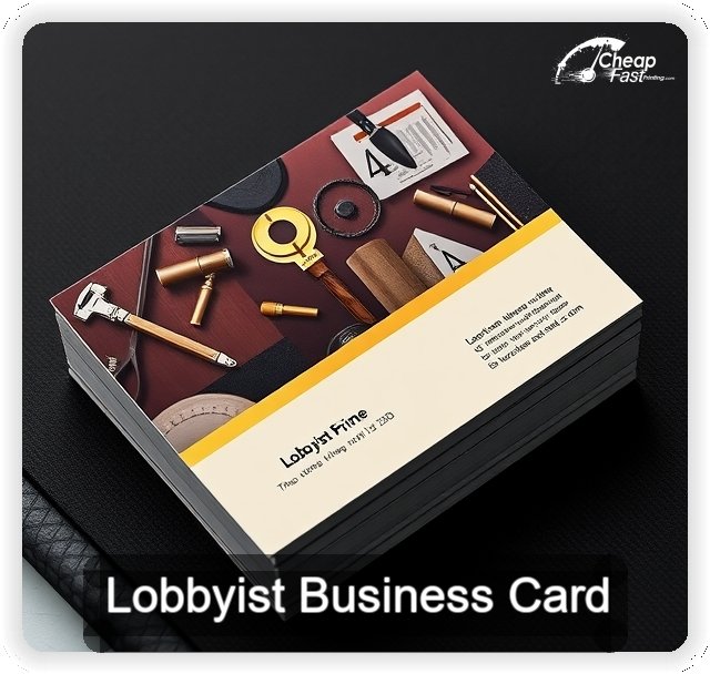 Lobbyist business card design sample