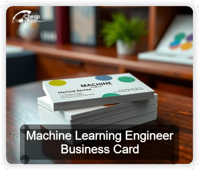 Machine Learning Engineer business card design sample