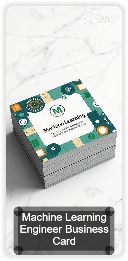 Machine Learning Engineer business card design sample