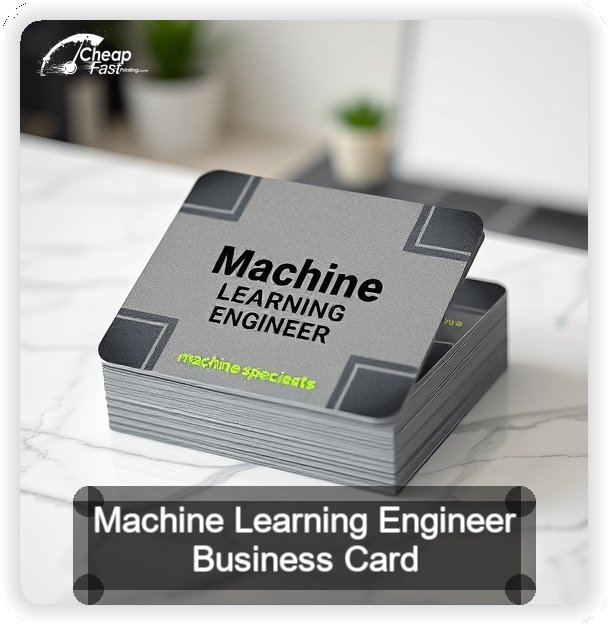 Machine Learning Engineer business card design sample