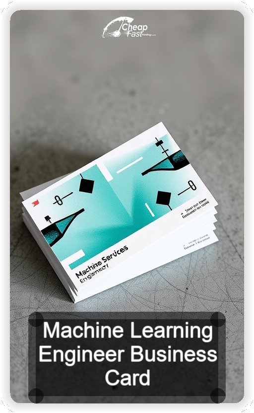 Machine Learning Engineer business card design sample