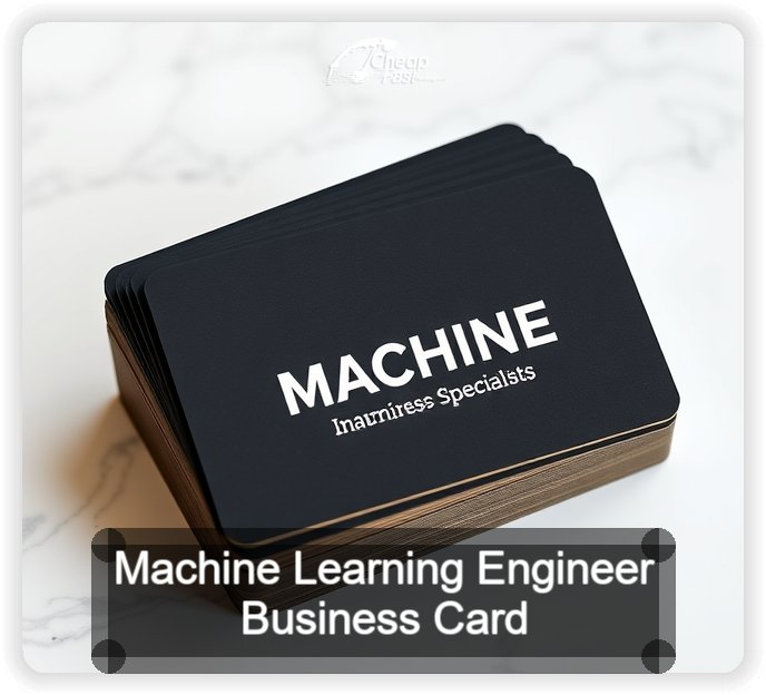 Machine Learning Engineer business card design sample