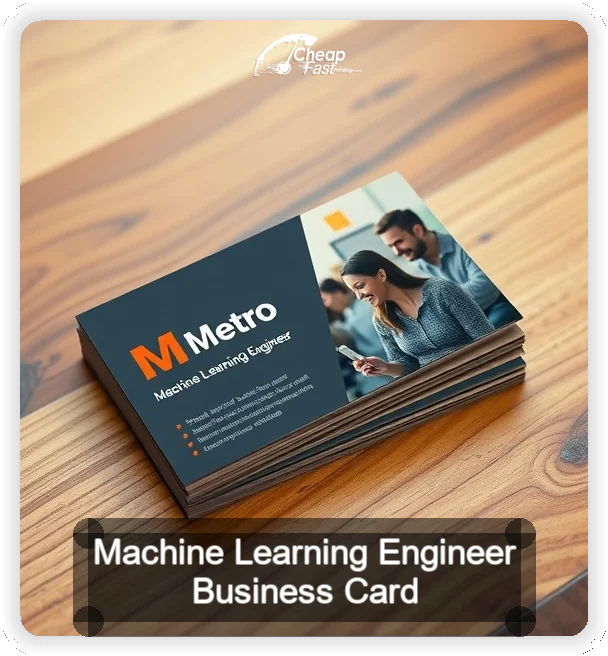 Machine Learning Engineer business card design sample