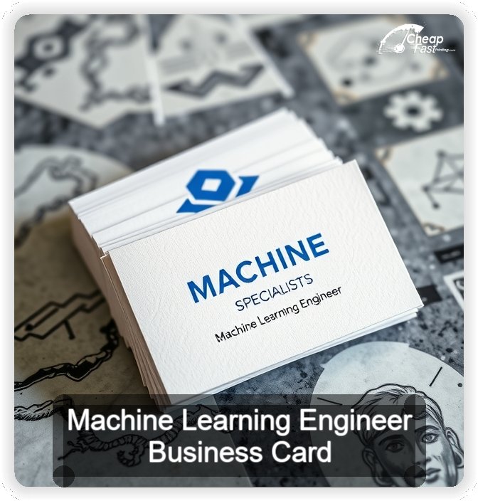 Machine Learning Engineer business card design sample