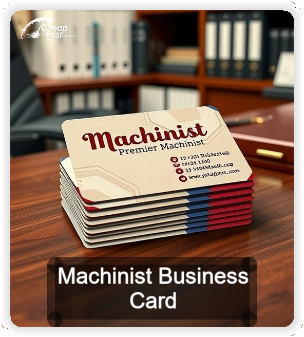 Machinist business card design sample