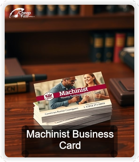 Machinist business card design sample