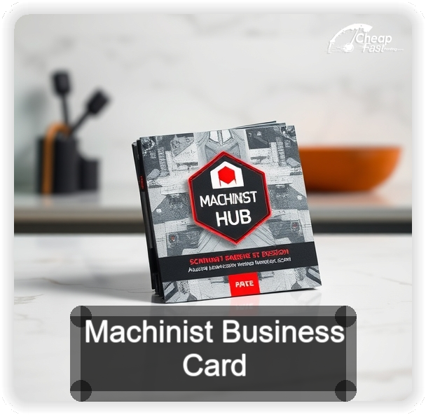Machinist business card design sample