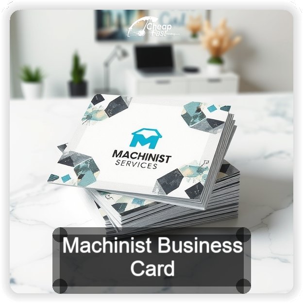 Machinist business card design sample