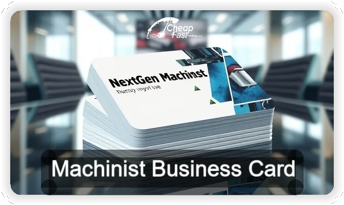 Machinist business card design sample