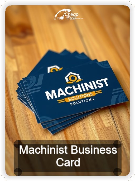 Machinist business card design sample