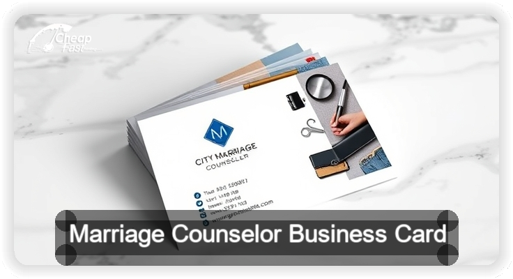 Marriage Counselor business card design sample