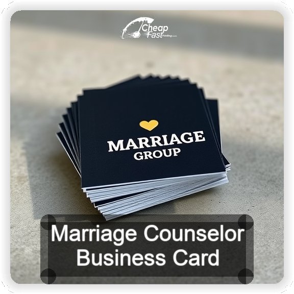 Marriage Counselor business card design sample