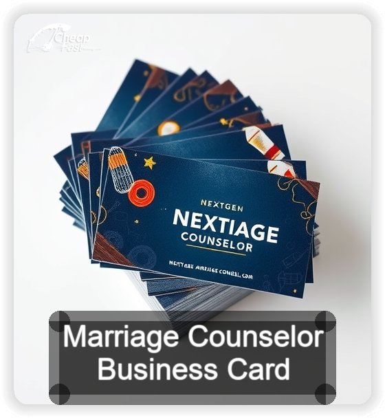 Marriage Counselor business card design sample