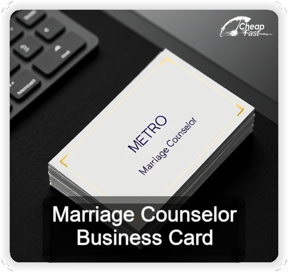 Marriage Counselor business card design sample