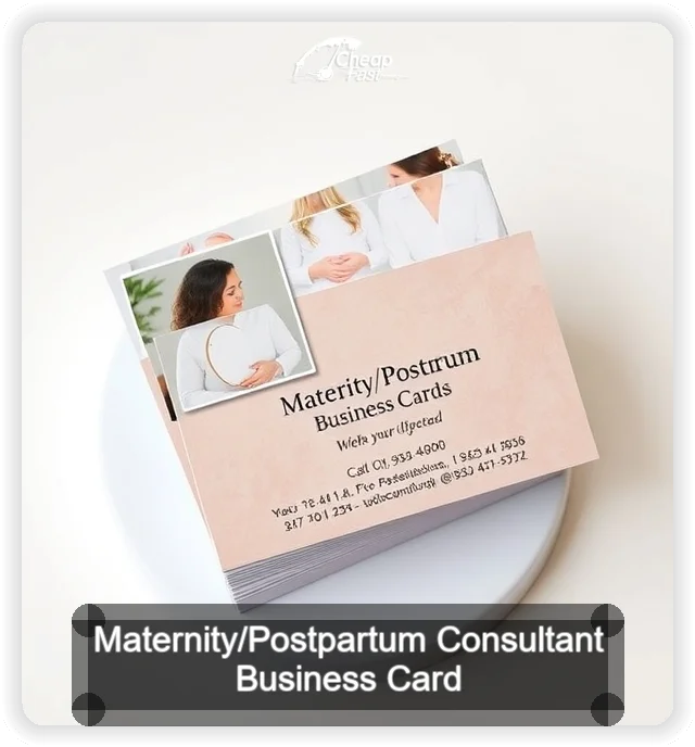 Maternity Postpartum Consultant business card design sample